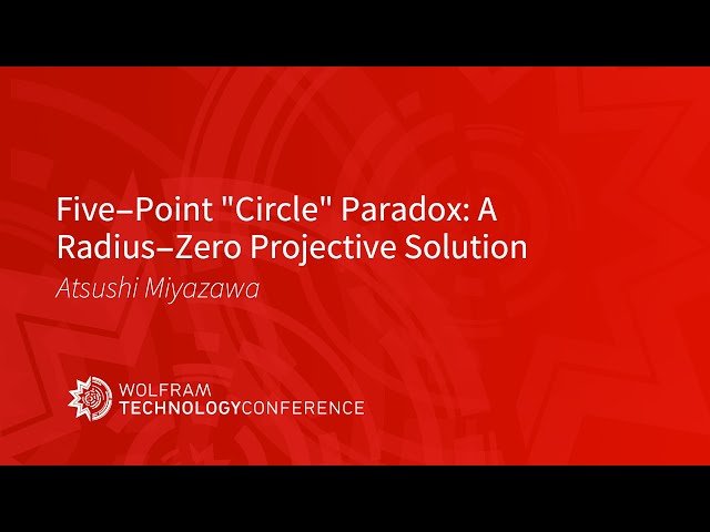 Five-Point Circle Paradox - A Radius-Zero Projective Solution