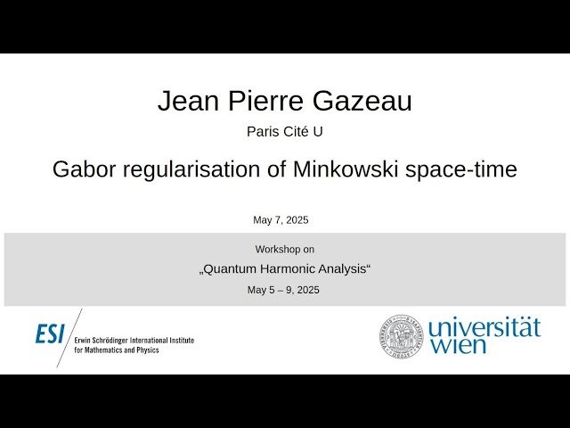 Gabor Regularisation of Minkowski Space-Time