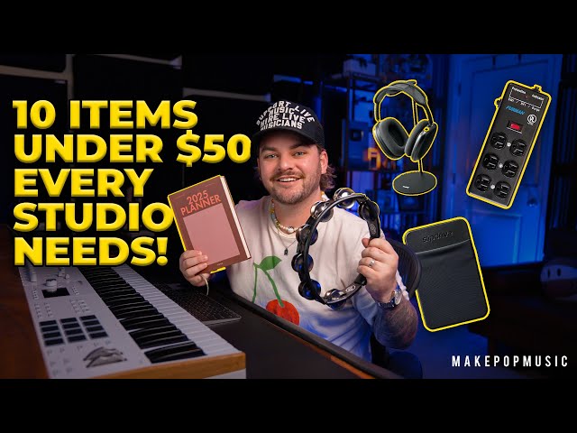 10 Essential Studio Items Under $50 Every Music Producer Should Have