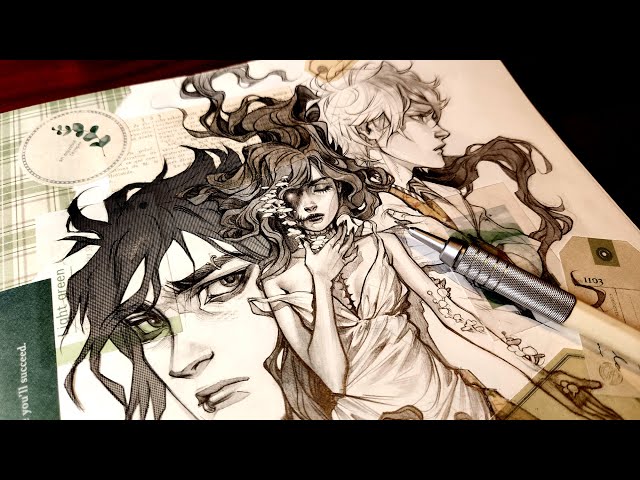 New Favourite Art Tool - Mechanical Pencil - Collage and Manga Screentones Sketchbook Session