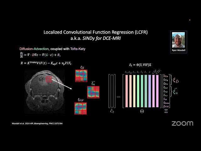 A Machine Learning Framework for Fluid Transport Modeling in Mathematical Oncology