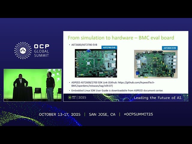 BMC and AMC Open Platform Firmware Development on Arm Servers - From Simulation to Hardware