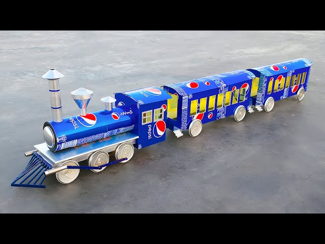 Faça o Maior Trem a Vapor com Latas de Pepsi - Carros em Casa - Faça Você Mesmo