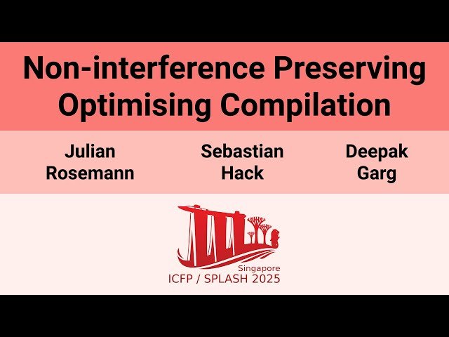 Non-Interference Preserving Optimising Compilation
