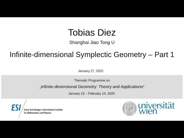 Infinite-dimensional Symplectic Geometry - Part 1