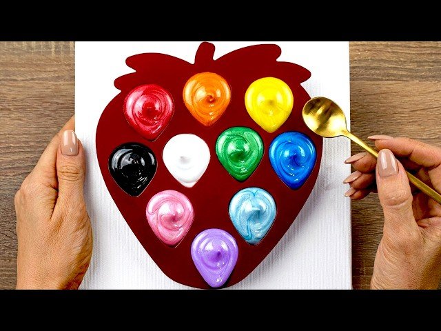 Acrylic Paint Color Mixing - Creating Secondary and Tertiary Colors from Primary Colors