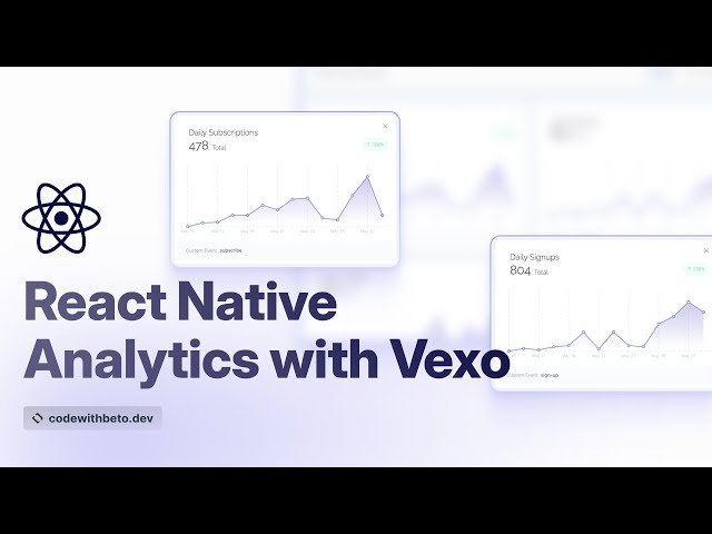 React Native Analytics with Vexo - Custom Dashboard Tutorial