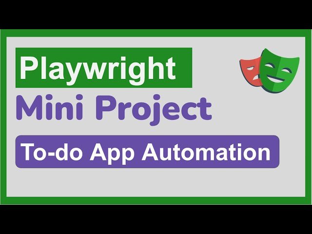 Playwright MiniProject - To-do App Automation
