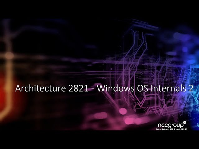 Windows Kernel Internals 2 - Architecture 2821