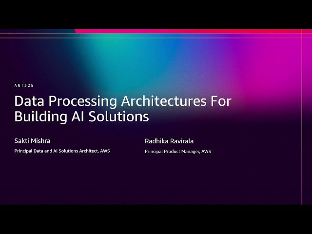Data Processing Architectures for Building AI Solutions
