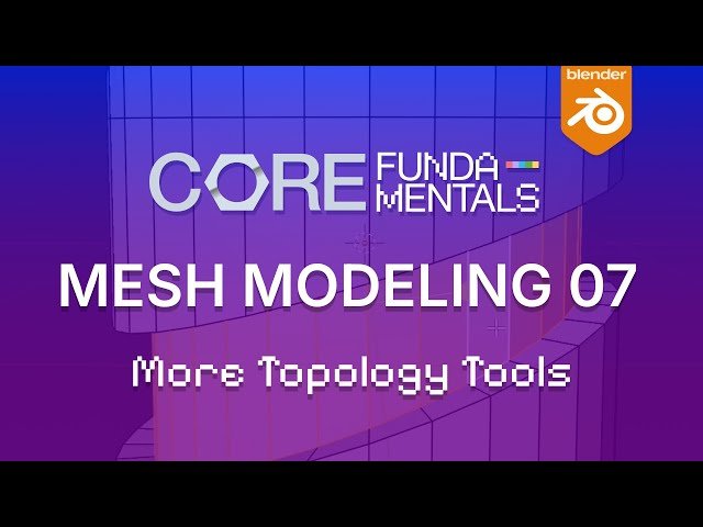 Important Topology Tools in Blender Part 2 - Mesh Modeling Fundamentals