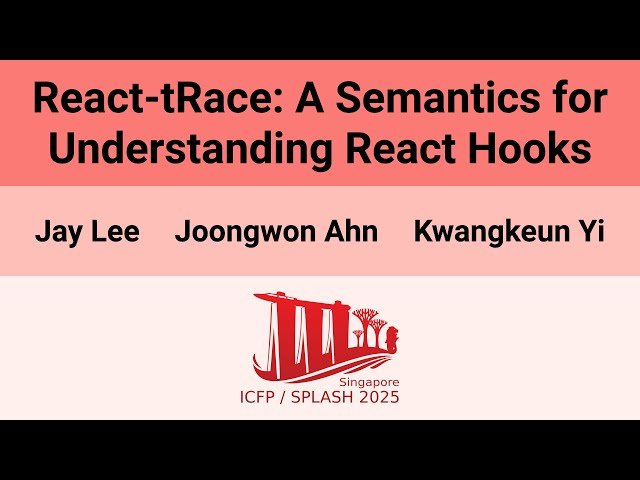 React-tRace - A Semantics for Understanding React Hooks