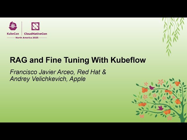 RAG and Fine Tuning With Kubeflow