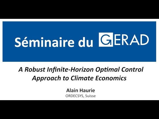 A Robust Infinite-Horizon Optimal Control Approach to Climate Economics