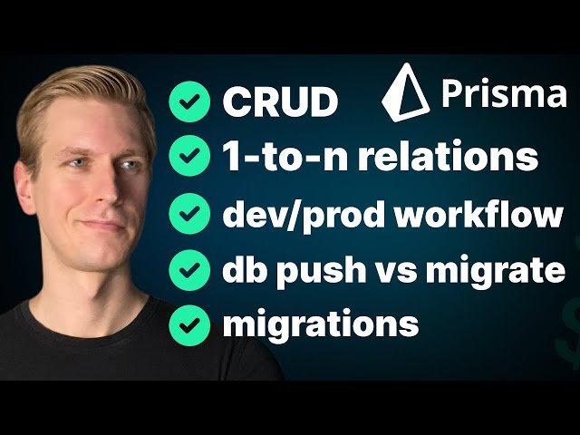 Prisma in Next.js - My Favorite Way to Work with Databases - CRUD, Dev/Prod Workflow, Relations, Indexes
