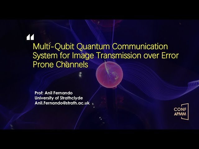 Multi-Qubit Quantum Communication System for Image Transmission over Error Prone Channels
