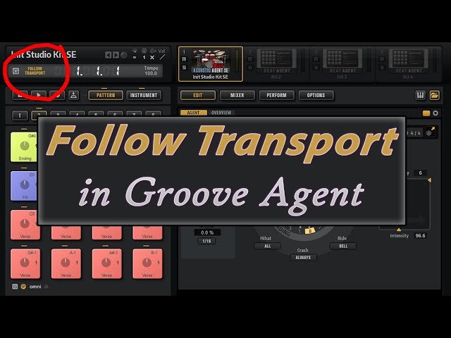 Using Follow Transport in Groove Agent - Music Production Tutorial
