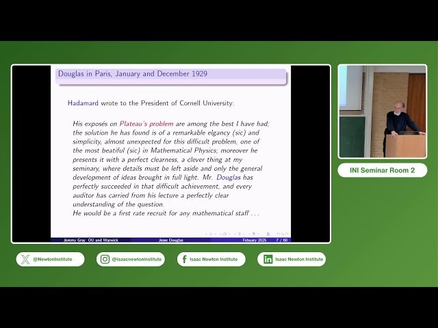 Jesse Douglas, Minimal Surfaces, and the First Fields Medal