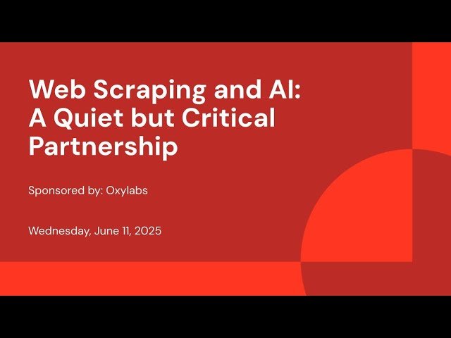 Web Scraping and AI - A Quiet but Critical Partnership