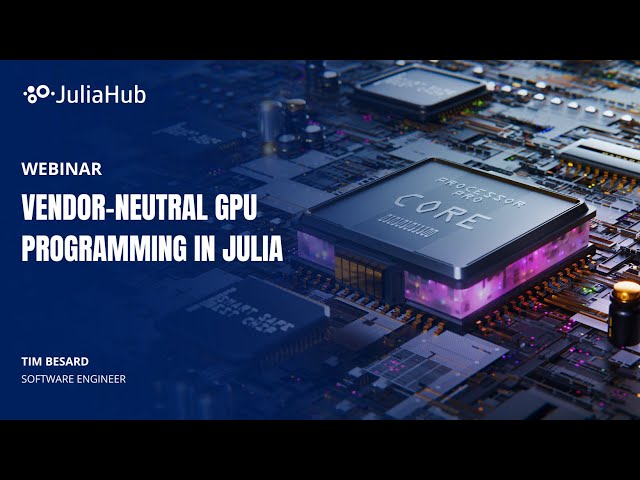 Vendor-Neutral GPU Programming in Julia with KernelAbstractions.jl