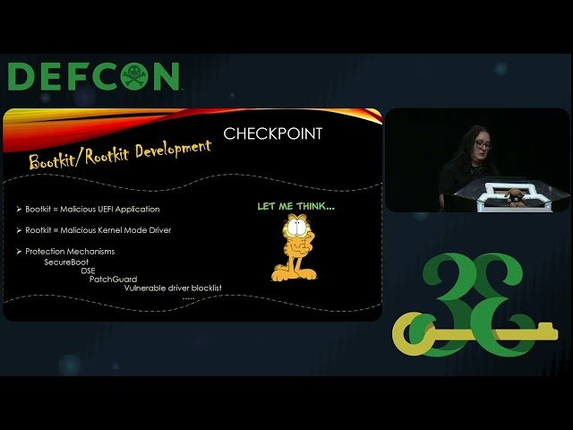 Infecting the Boot to Own the Kernel - UEFI Bootkits and Kernel-mode Rootkits