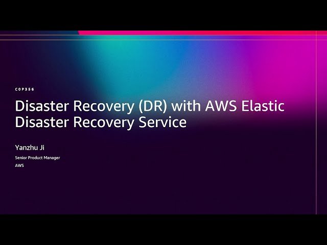 Disaster Recovery with AWS Elastic Disaster Recovery Service