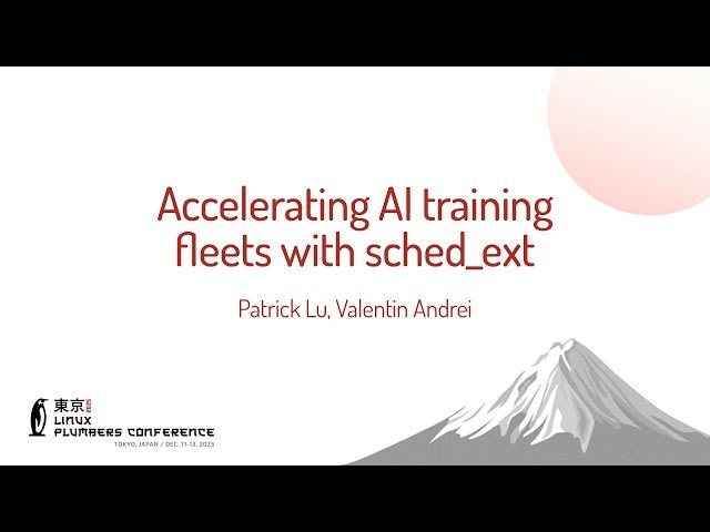 Accelerating AI Training Fleets with sched_ext