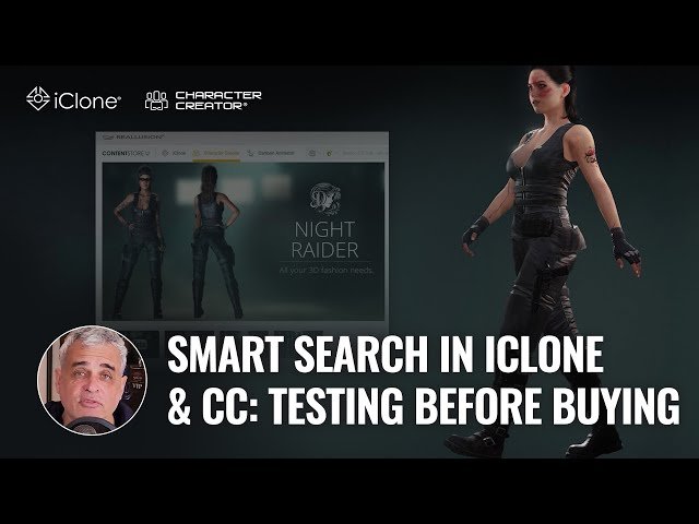 Smart Search in iClone and Character Creator - Test 3D Assets Before Buying