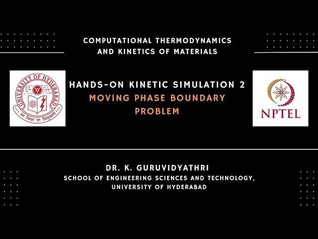 Hands-on Kinetic Simulation 2 - Moving Phase Boundary Problems