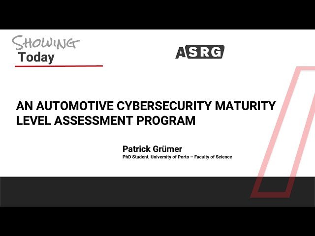 Automotive Cybersecurity Maturity Level Assessment Program