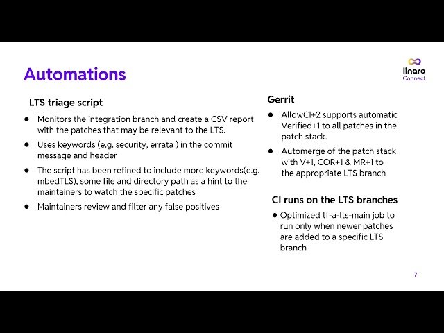 Evolution of the Trusted Firmware-A (TF-A) Long Term Support (LTS)