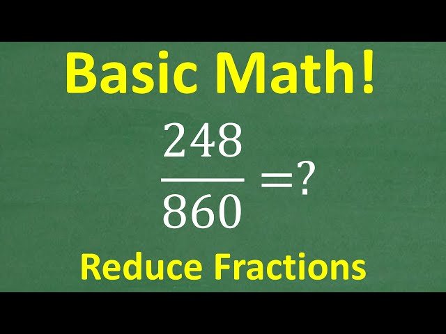 How to Reduce Fractions - Basic Math Skills