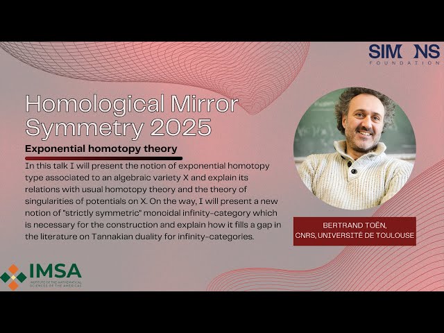Exponential Homotopy Theory and Algebraic Varieties