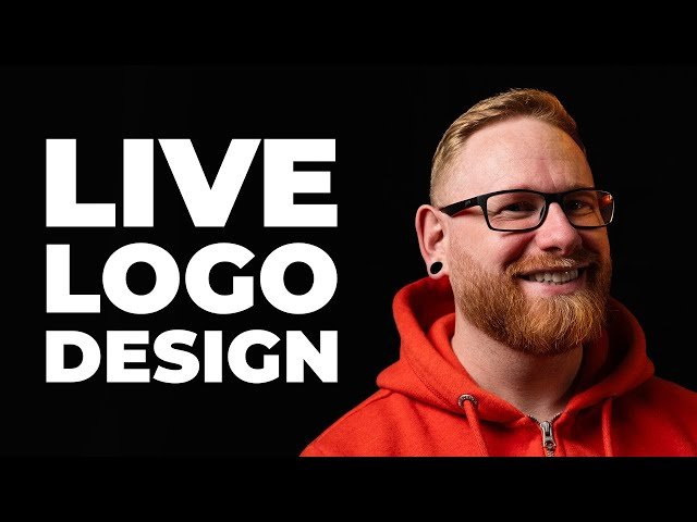 LIVE Logo Design in Illustrator - Real-Time Full Workflow