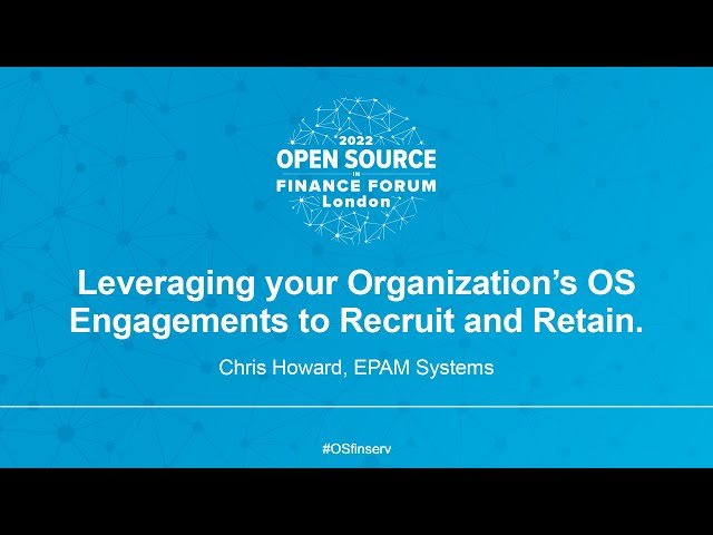Leveraging Organization's Open Source Engagements to Recruit and Retain Talent