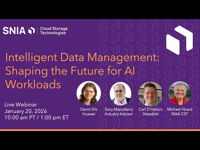 Intelligent Data Management - Shaping the Future for AI Workloads