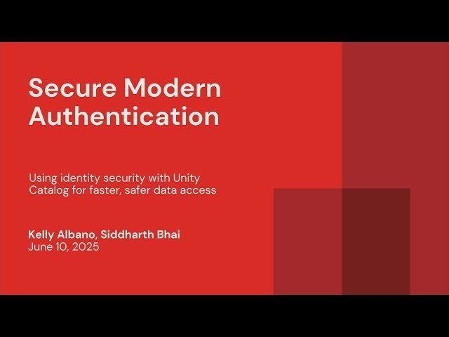 Using Identity Security With Unity Catalog for Faster, Safer Data Access