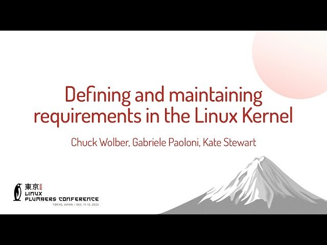 Defining and Maintaining Requirements in the Linux Kernel