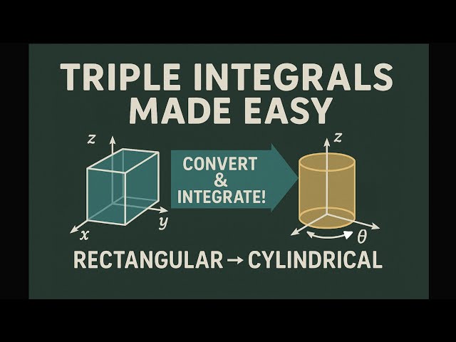 Triple Integrals and Cylindrical Coordinates - Step-by-Step Volume Examples