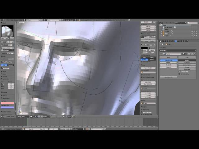 Sculpting a Human Head in Blender
