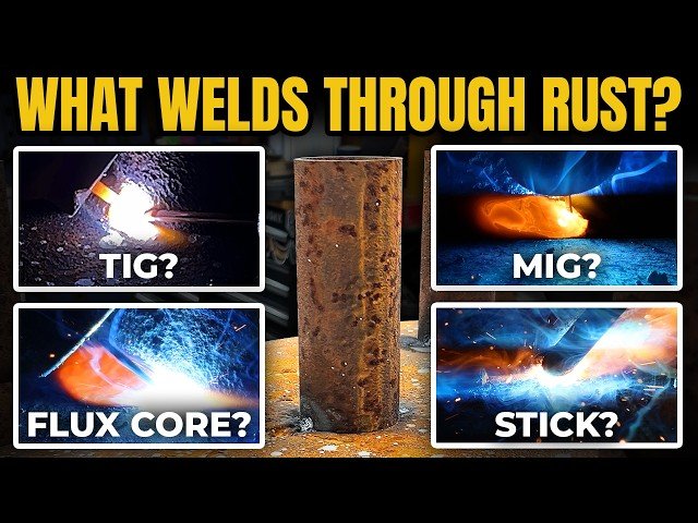 Welding Over Heavy Rust - Comparing TIG, MIG, Flux Core, and Stick Processes