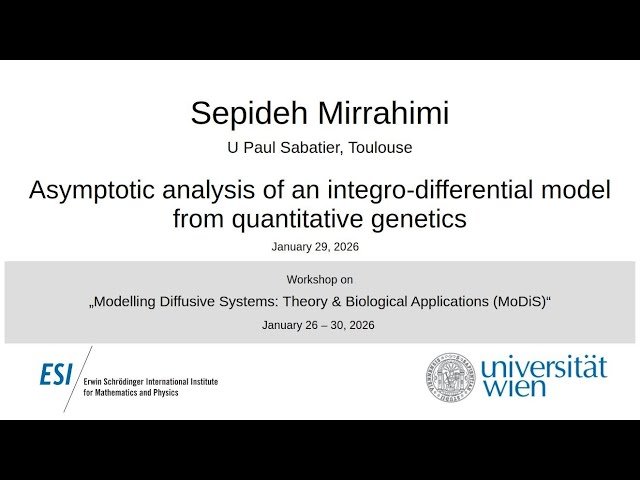 Asymptotic Analysis of an Integro-Differential Model from Quantitative Genetics