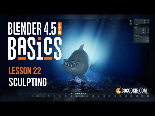 Introduction to Sculpting in Blender - Blender 4.5 Basics Part 22