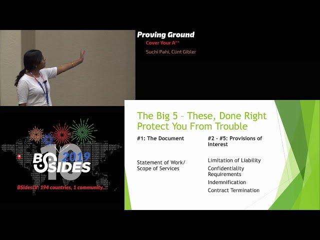 Cover Your A** - How to Protect Yourself as an Independent Security Consultant