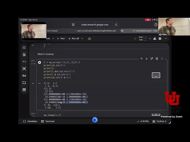 Linear Algebra Review - Square Matrices - L10