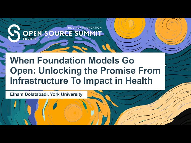 When Foundation Models Go Open - Unlocking the Promise From Infrastructure to Impact in Health