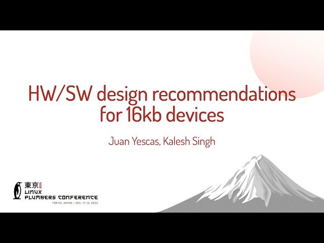 HW/SW Design Recommendations for 16KB Devices