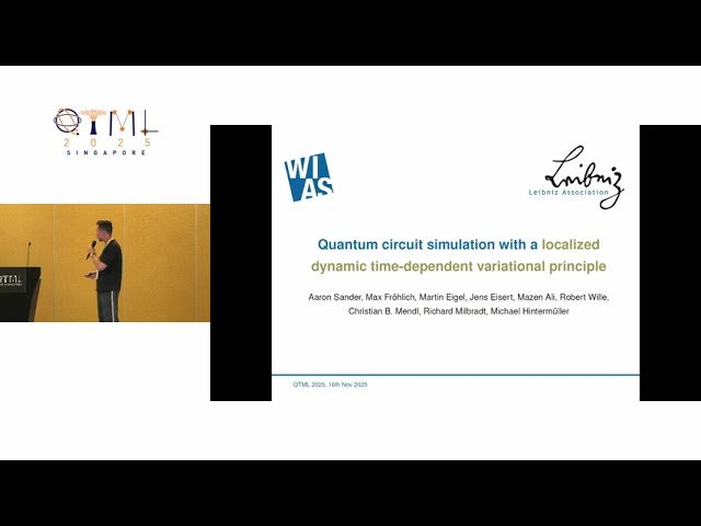 Quantum Circuit Simulation with a Localized Dynamic Time-Dependent Variational Principle