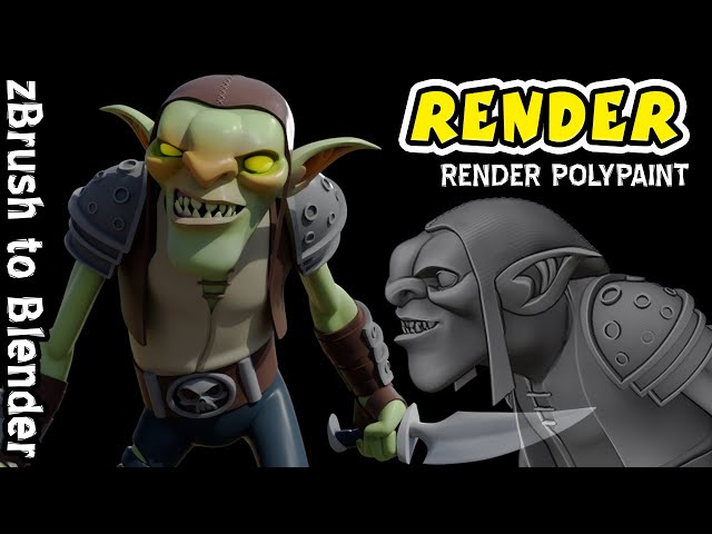 Render ZBrush to Blender Pipeline - No Textures or UVs