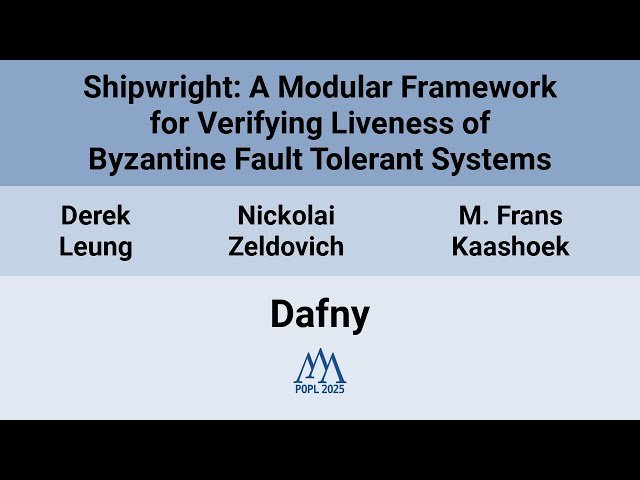 Shipwright: A Modular Framework for Verifying Liveness of Byzantine Fault Tolerant Systems